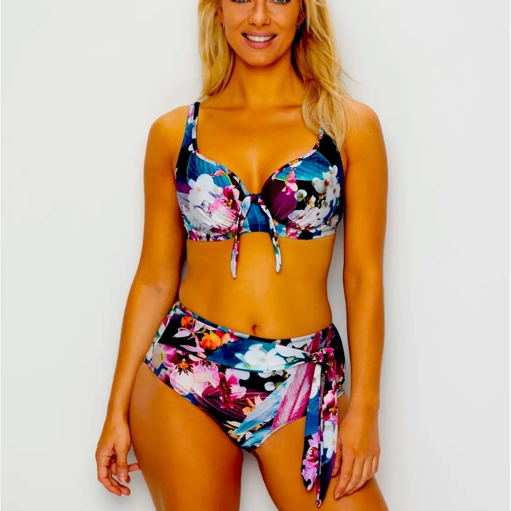 NWT ‼️Sale‼️ Pour Moi Bikini Set Orchard Luxe Swim & high waisted control bottom